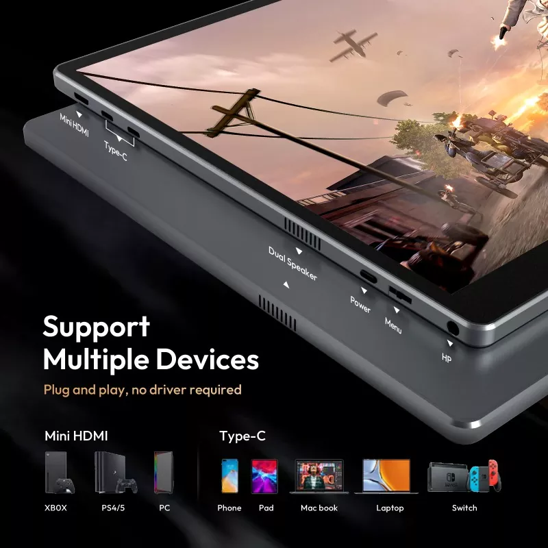 Чому вам варто вибрати 16-дюймовий портативний монітор 1200P для роботи та подорожей?